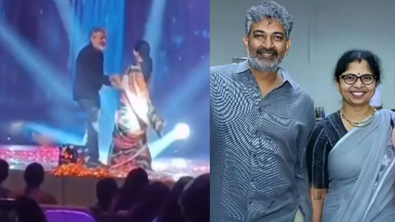 Rajamouli : స్టేజి పై డాన్స్ వేసి అదరగొట్టిన రాజమౌళి దంపతులు.. వీడియో చూశారా.. Rajamouli : స్టేజి పై డాన్స్ వేసి అదరగొట్టిన రాజమౌళి దంపతులు.. వీడియో చూశారా..