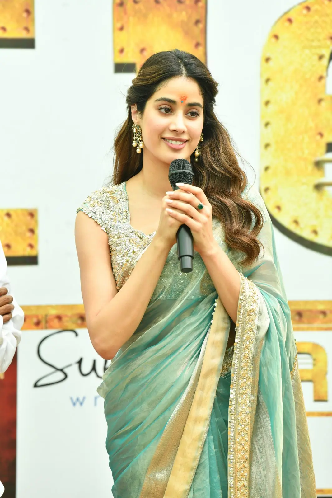 Ram Charan Janhvi Kapoor Photos at RC16 Movie opening