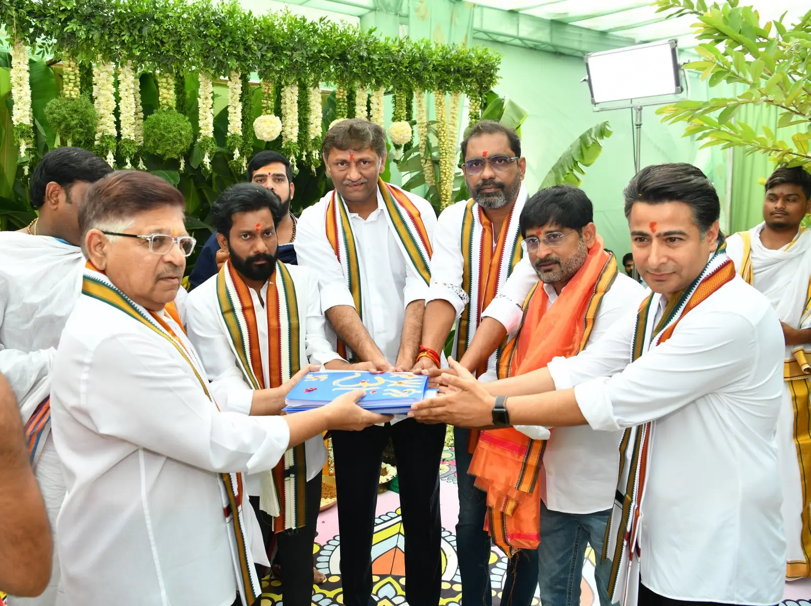Ram Charan Janhvi Kapoor Photos at RC16 Movie opening