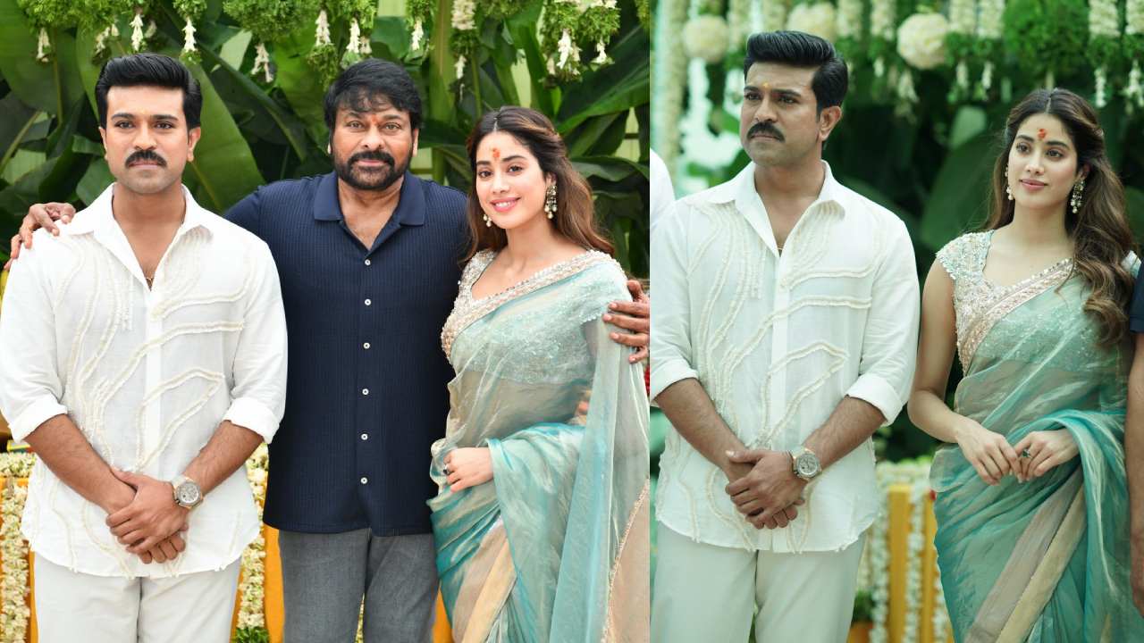Ram Charan : RC16 మూవీ ఓపెనింగ్‌లో.. రామ్‌చరణ్, జాన్వీ ఫోటోలు..