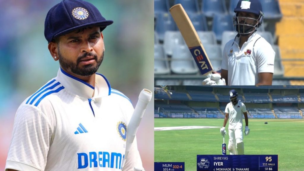 Shreyas Iyer 95 Run Knock In Ranji Trophy Final