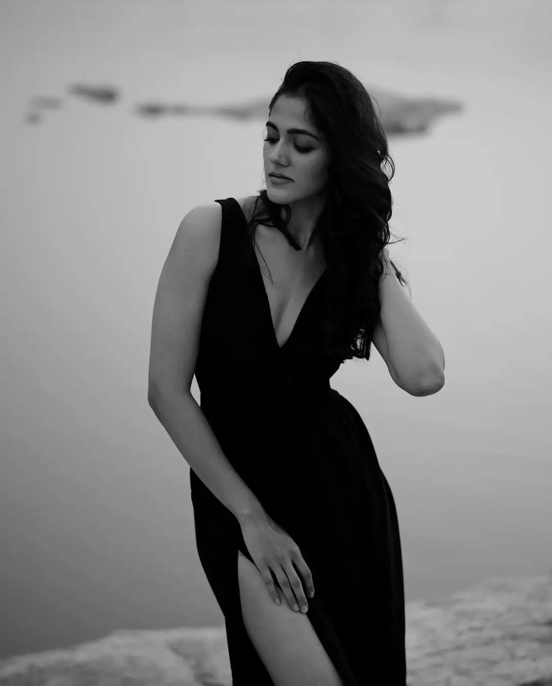 Simran Choudhary Stunning Looks in Black Dress