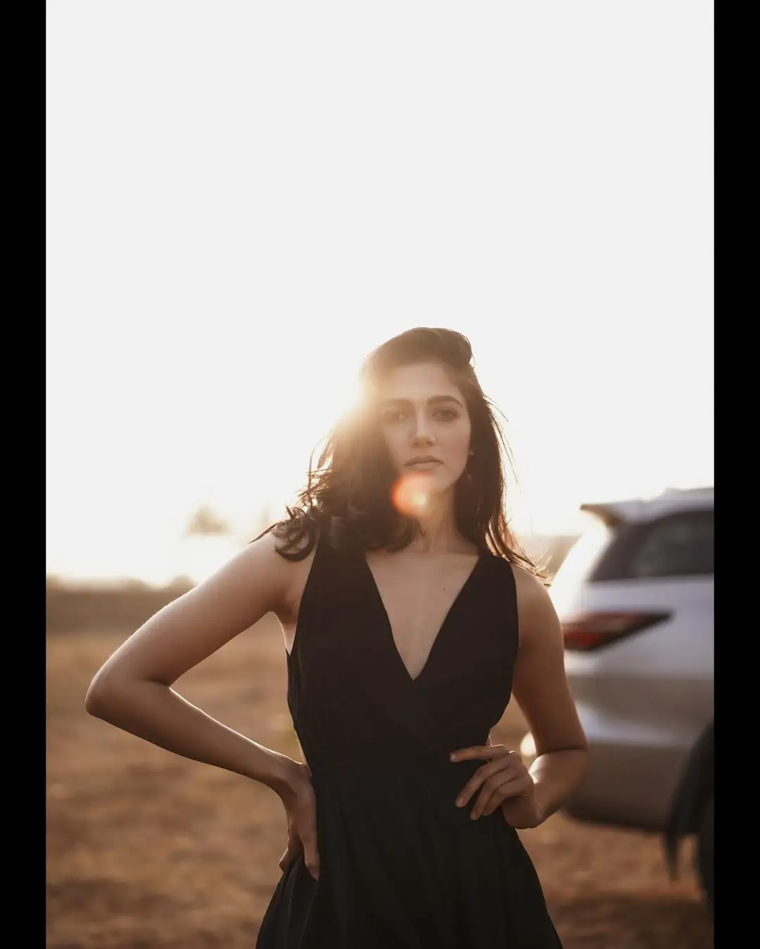 Simran Choudhary Stunning Looks in Black Dress
