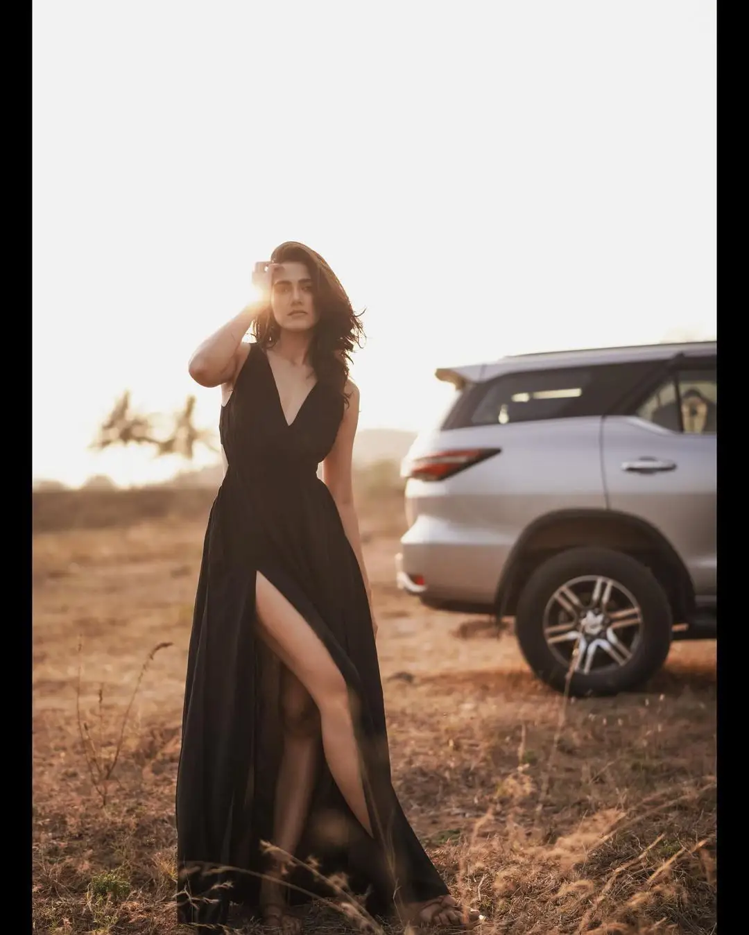 Simran Choudhary Stunning Looks in Black Dress