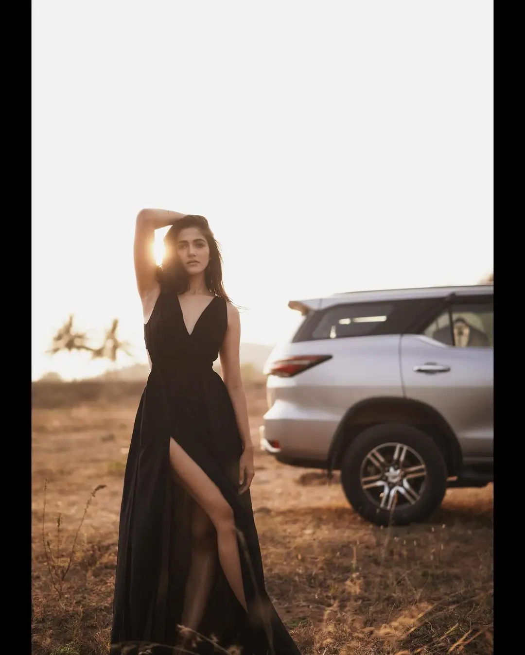 Simran Choudhary Stunning Looks in Black Dress