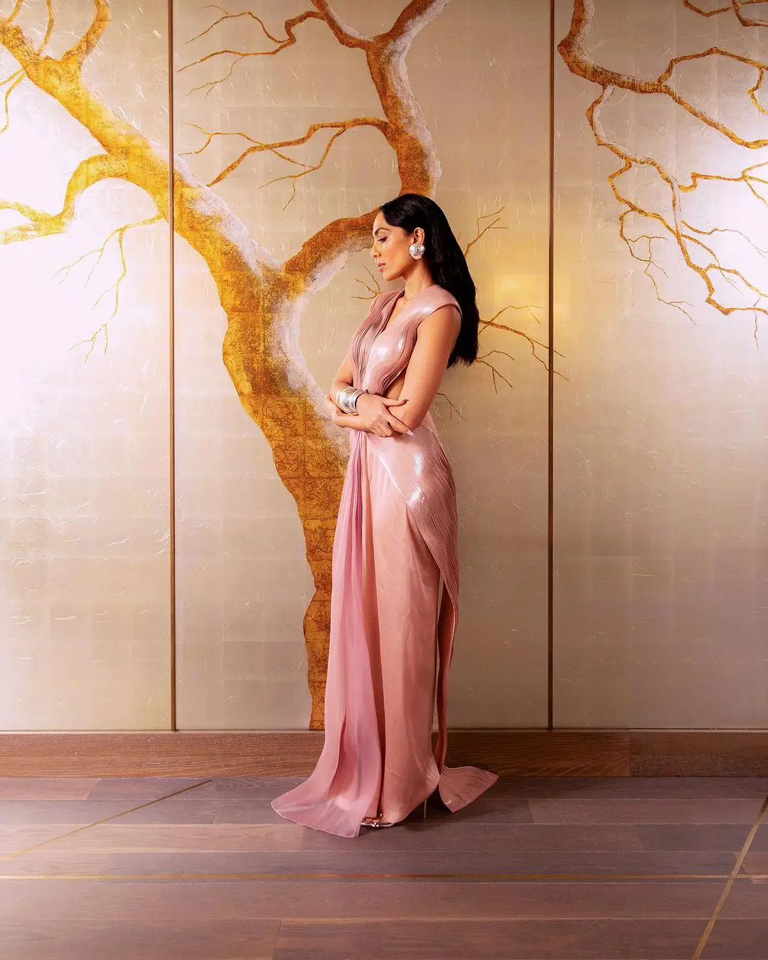 Tollywood Actress Sobhita Dhulipala shines in pink dress photos
