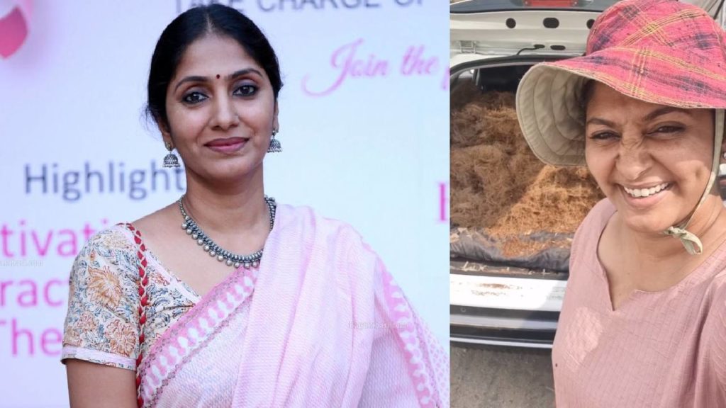 Tollywood Actress and Anchor Jhansi collecting waste from road side video gone viral