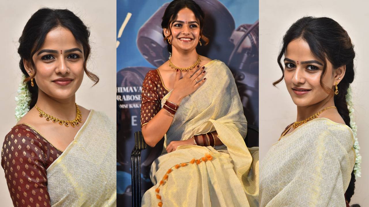 Vaishnavi Chaitanya : చీరకట్టులో వైష్ణవి చైతన్య చిరునవ్వులు..