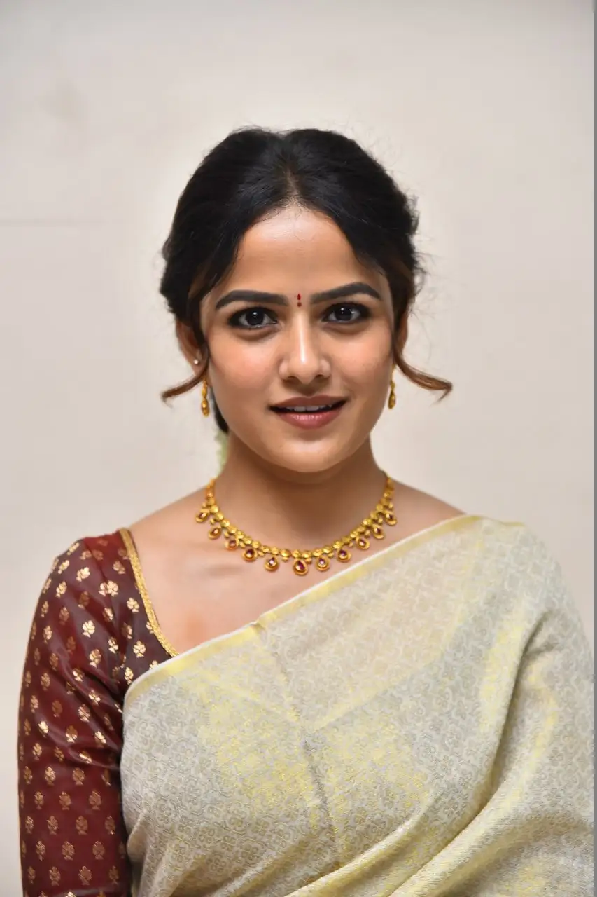 Vaishnavi Chaitanya Smiley Looks in Saree