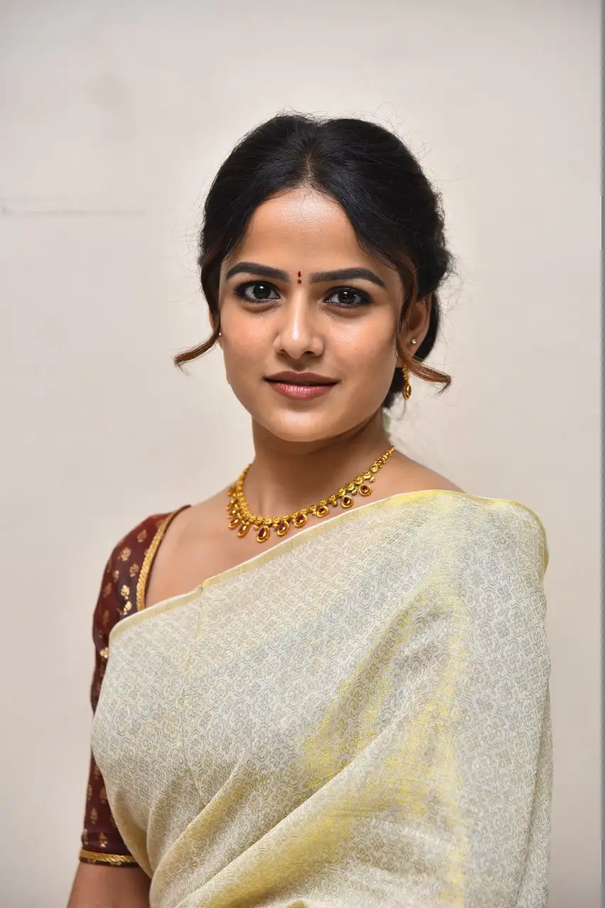 Vaishnavi Chaitanya Smiley Looks in Saree