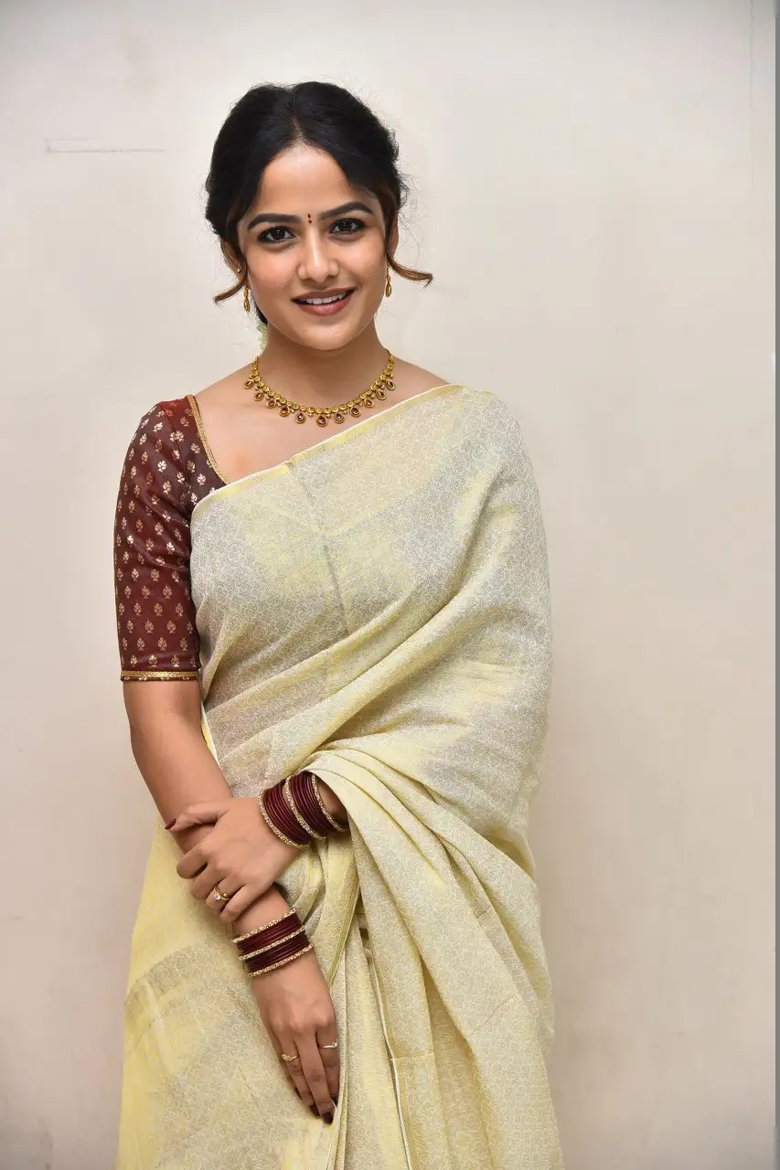 Vaishnavi Chaitanya Smiley Looks in Saree