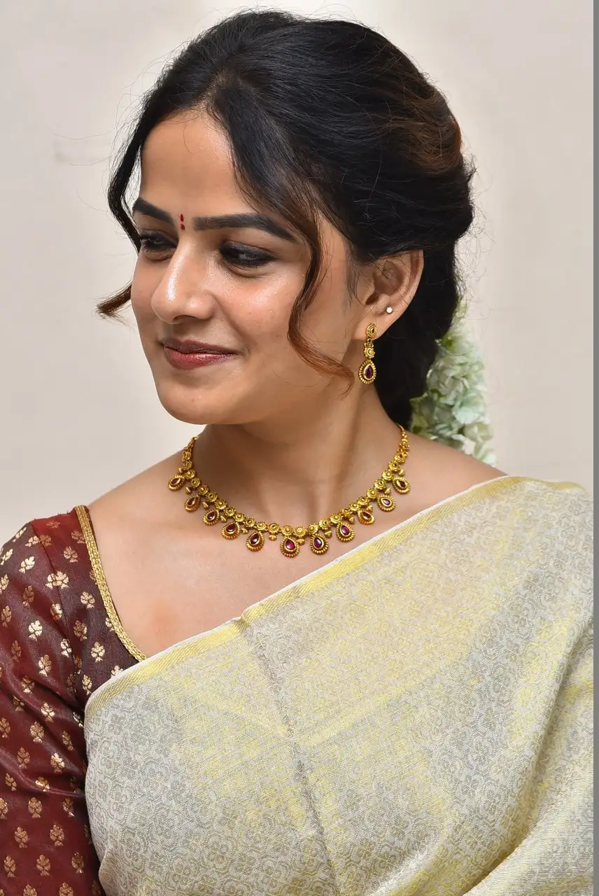 Vaishnavi Chaitanya Smiley Looks in Saree