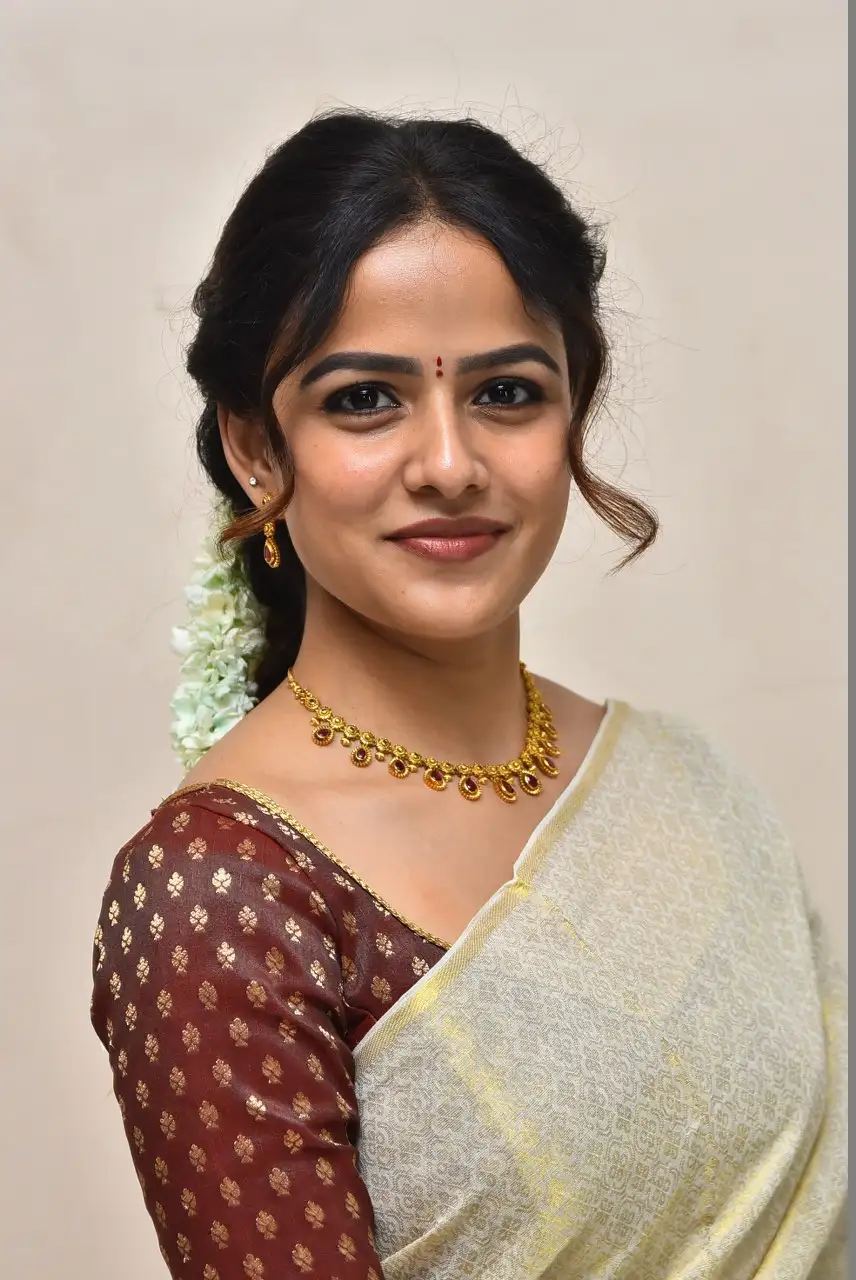 Vaishnavi Chaitanya Smiley Looks in Saree