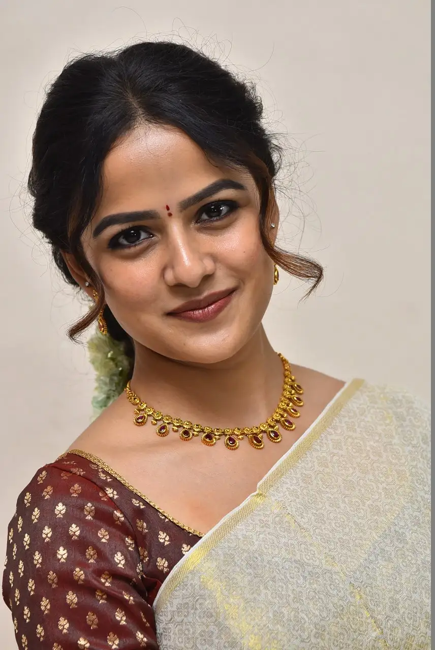 Vaishnavi Chaitanya Smiley Looks in Saree
