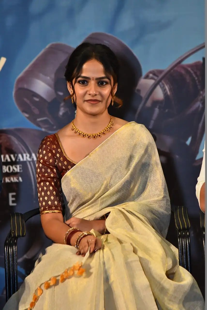 Vaishnavi Chaitanya Smiley Looks in Saree