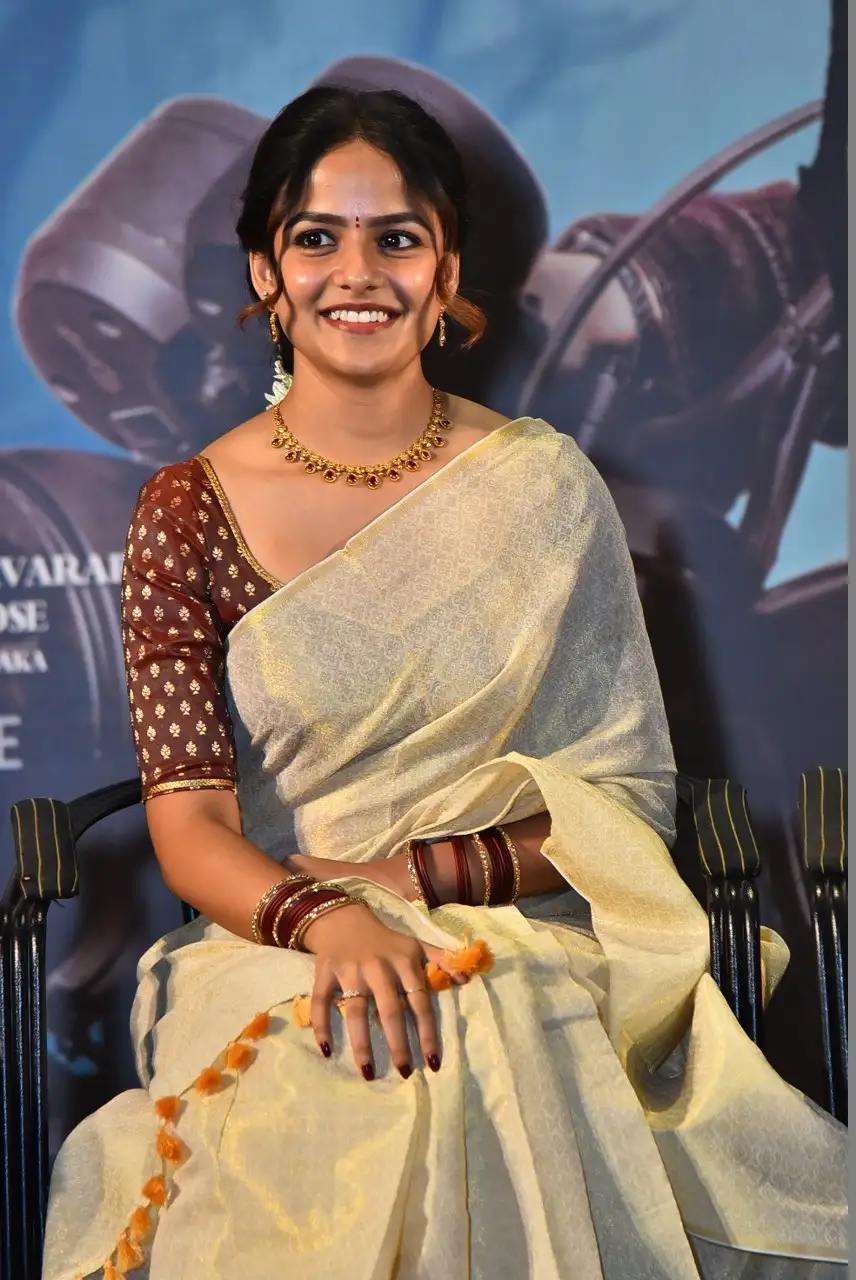 Vaishnavi Chaitanya Smiley Looks in Saree