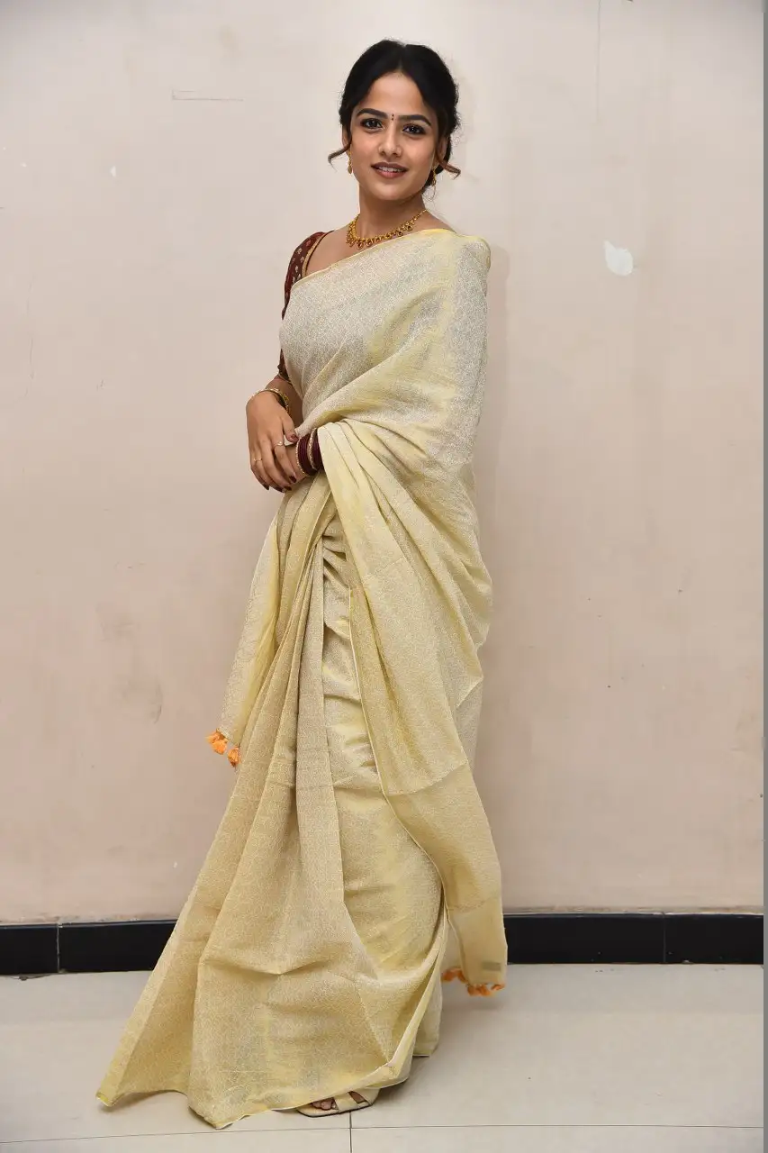 Vaishnavi Chaitanya Smiley Looks in Saree