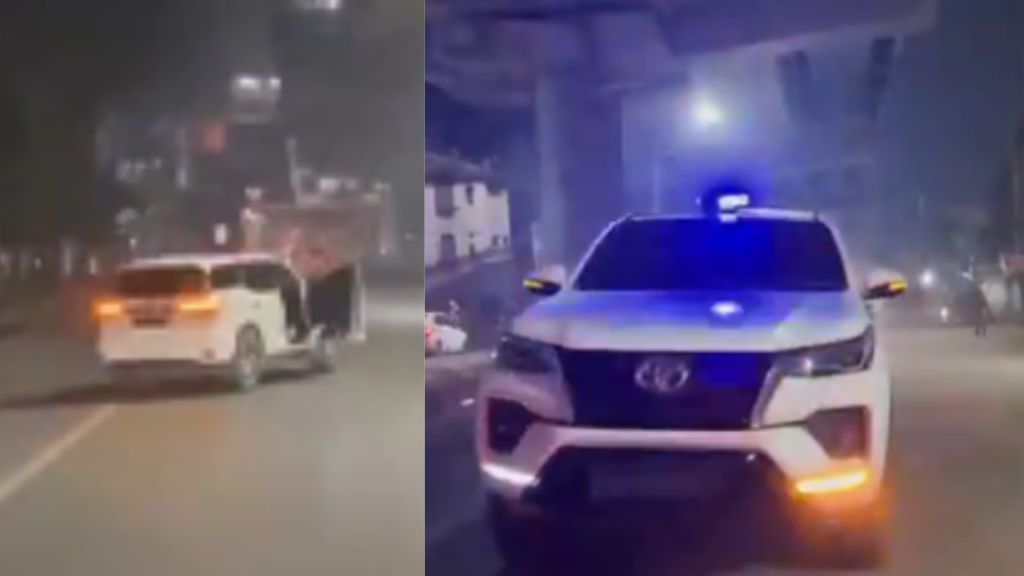 Delhi Man Stunts on the Road with SUV Car