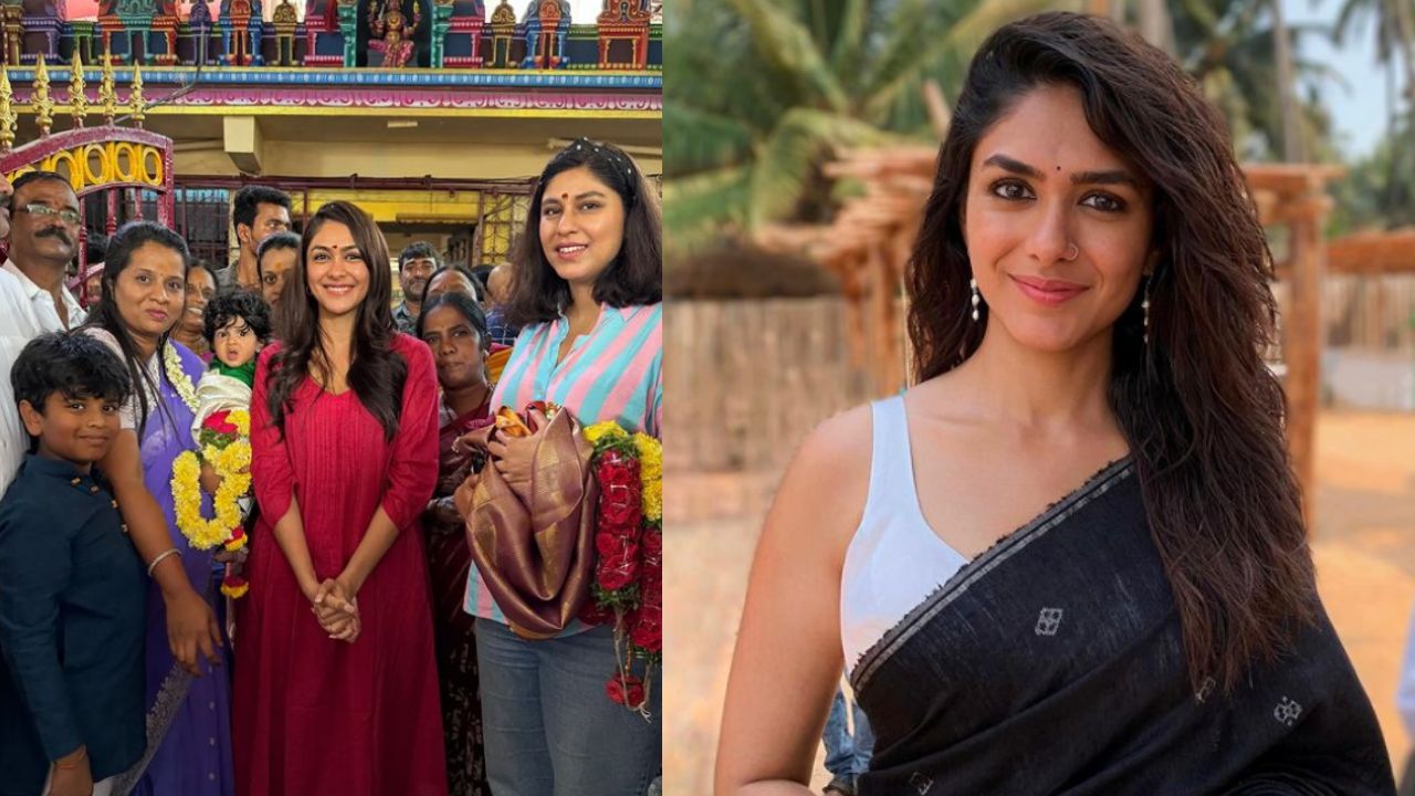 Mrunal Thakur : బల్కంపేట ఎల్లమ్మ ఆలయంలో మృణాల్ ఠాకూర్ పూజలు.. మా పేరెంట్స్ చెప్పినట్టే.. Mrunal Thakur : బల్కంపేట ఎల్లమ్మ ఆలయంలో మృణాల్ ఠాకూర్ పూజలు.. మా పేరెంట్స్ చెప్పినట్టే..