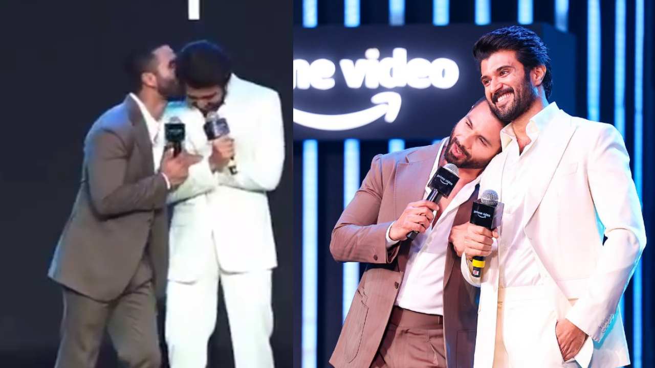 Vijay Deverakonda : స్టేజిపై విజయ్ దేవరకొండకు ముద్దు ఇచ్చిన బాలీవుడ్ స్టార్ హీరో.. అర్జున్ రెడ్డి లేకపోతే.. Vijay Deverakonda : స్టేజిపై విజయ్ దేవరకొండకు ముద్దు ఇచ్చిన బాలీవుడ్ స్టార్ హీరో.. అర్జున్ రెడ్డి లేకపోతే..