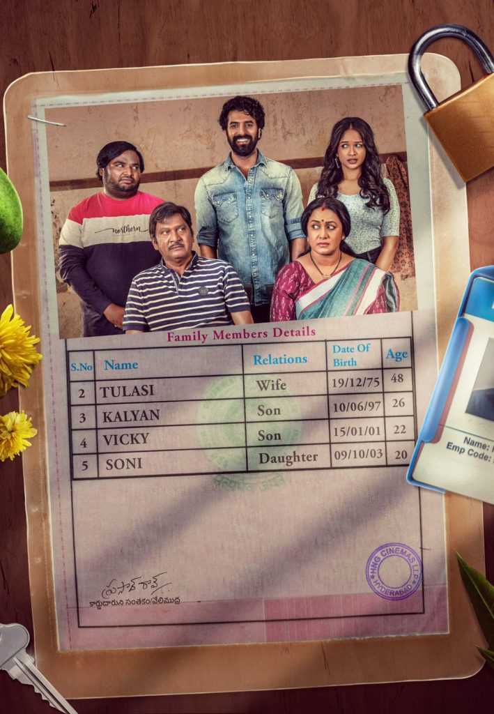 Rajendraprasad Megha Akash Sahkutumbanaam First Look Released 
