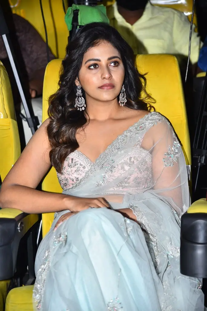 Anjali Shines in Saree at Gangs of Godavari Teaser Launch Event