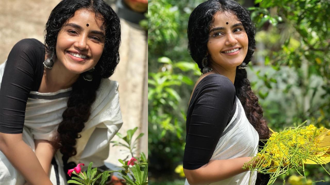 Anupama Parameswaran : చీరకట్టులో చిరునవ్వులతో మలయాళ కుట్టి అనుపమ ఎంత క్యూట్‌గా ఉందో..