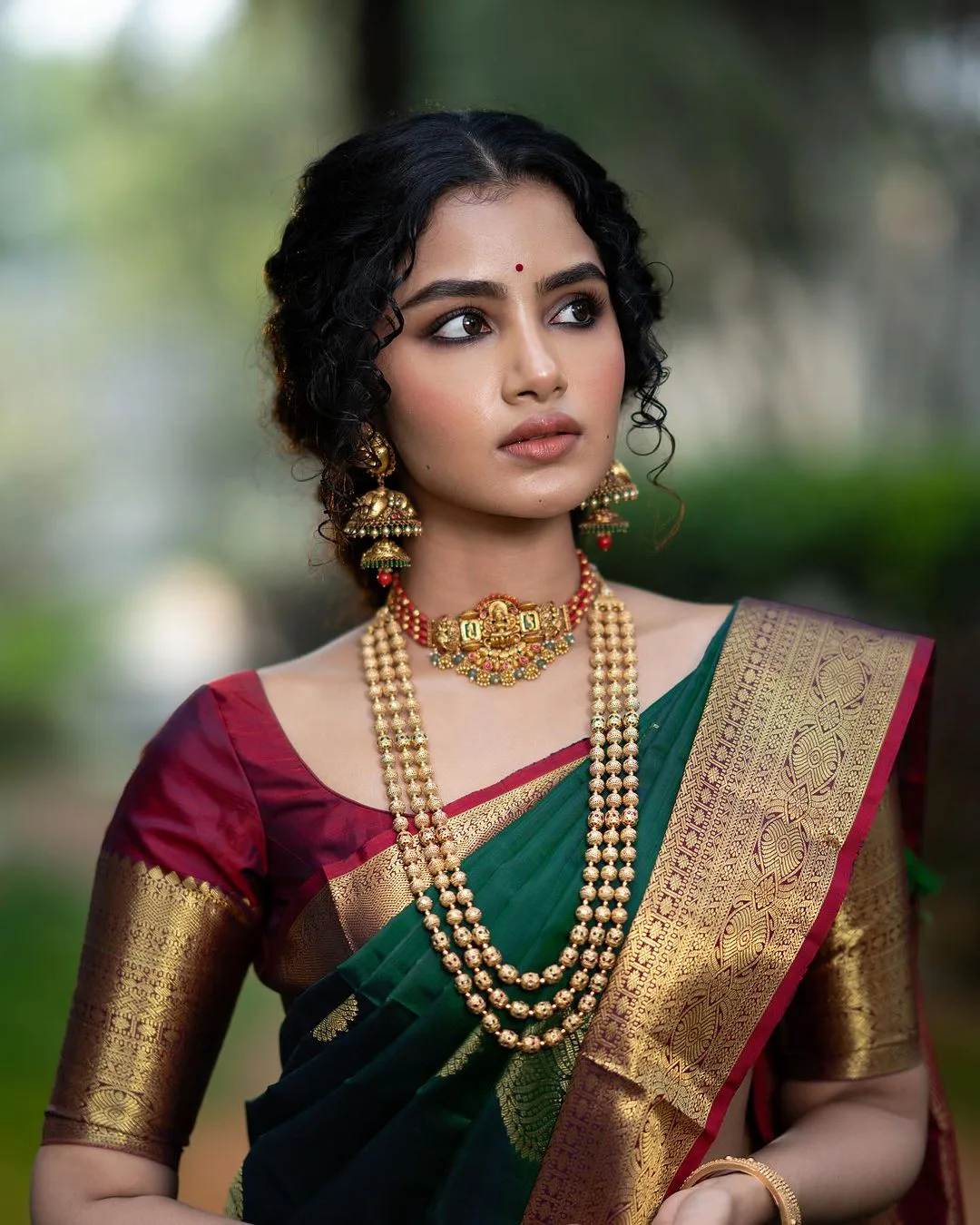 Anupama Parameswaran Traditional Looks in Saree