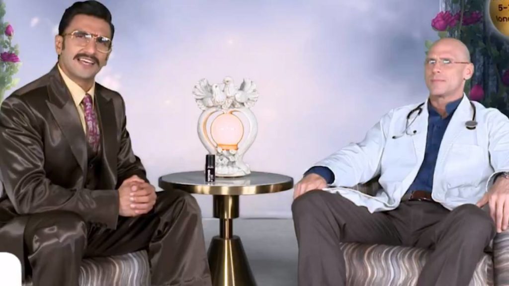 Bollywood star hero Ranveer Singh new ad gone viral in social media