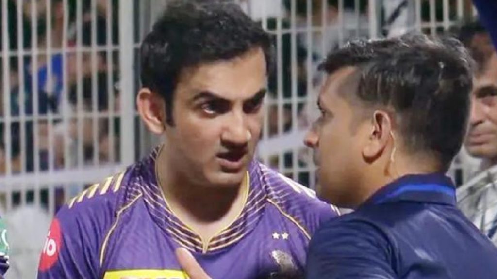 Gautam Gambhir involved in heated argument with match official