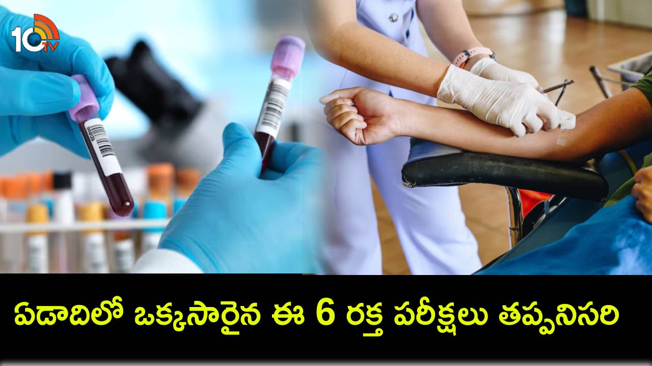 Blood Tests : మీరు ఆరోగ్యంగానే ఉన్నారా? ప్రతిఒక్కరూ ఏడాదిలో ఒక్కసారైన ఈ 6 రక్త పరీక్షలు తప్పక చేయించుకోవాల్సిందే! Blood Tests : మీరు ఆరోగ్యంగానే ఉన్నారా? ప్రతిఒక్కరూ ఏడాదిలో ఒక్కసారైన ఈ 6 రక్త పరీక్షలు తప్పక చేయించుకోవాల్సిందే!