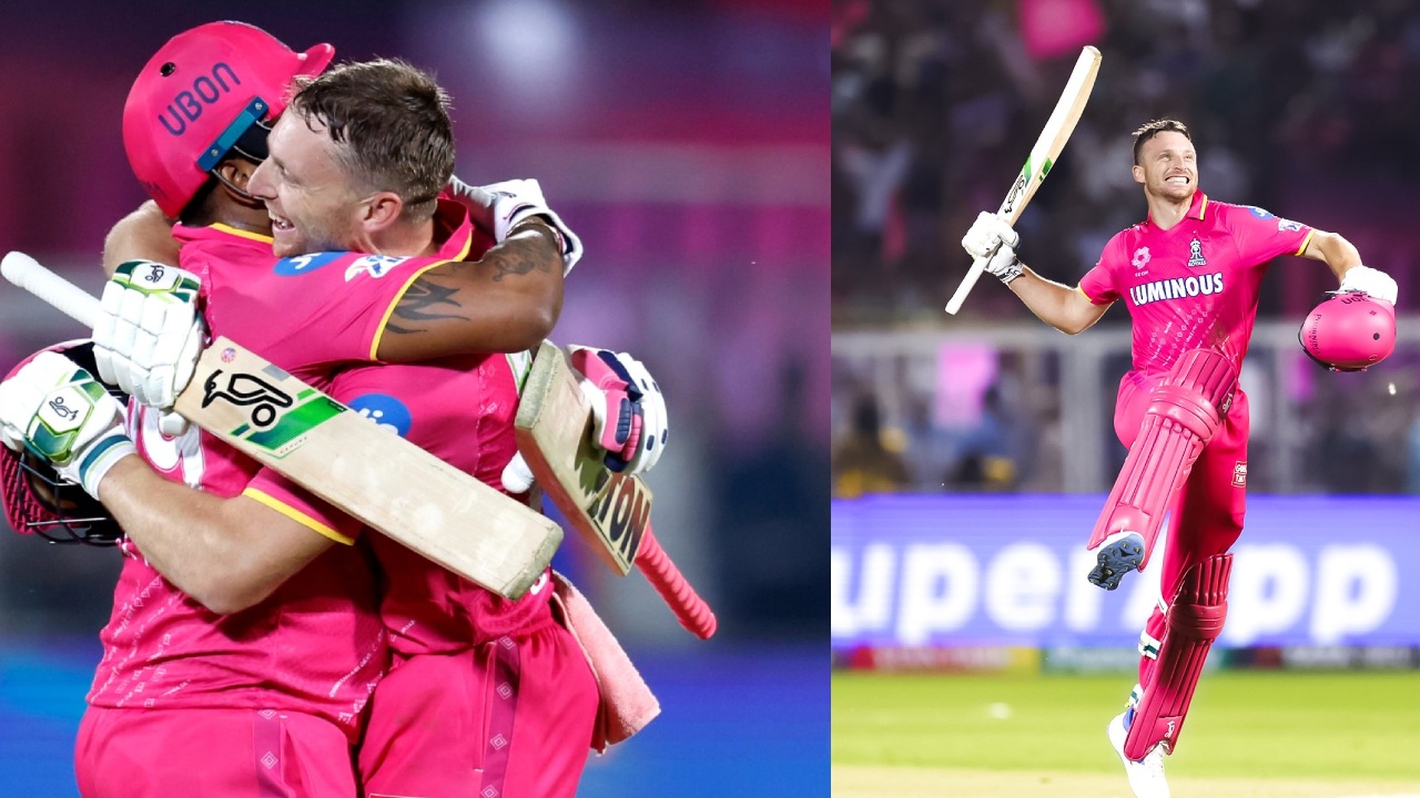 Jos Buttler Century : ఆఖర్లో బట్లర్ సెంచరీ పై ఉత్కంఠ.. షిమ్రాన్ హెట్మెయర్ సలహాతో పూర్తి.. Jos Buttler Century : ఆఖర్లో బట్లర్ సెంచరీ పై ఉత్కంఠ.. షిమ్రాన్ హెట్మెయర్ సలహాతో పూర్తి..