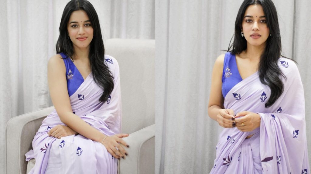 Mirnalini Ravi Simple Looks in Saree