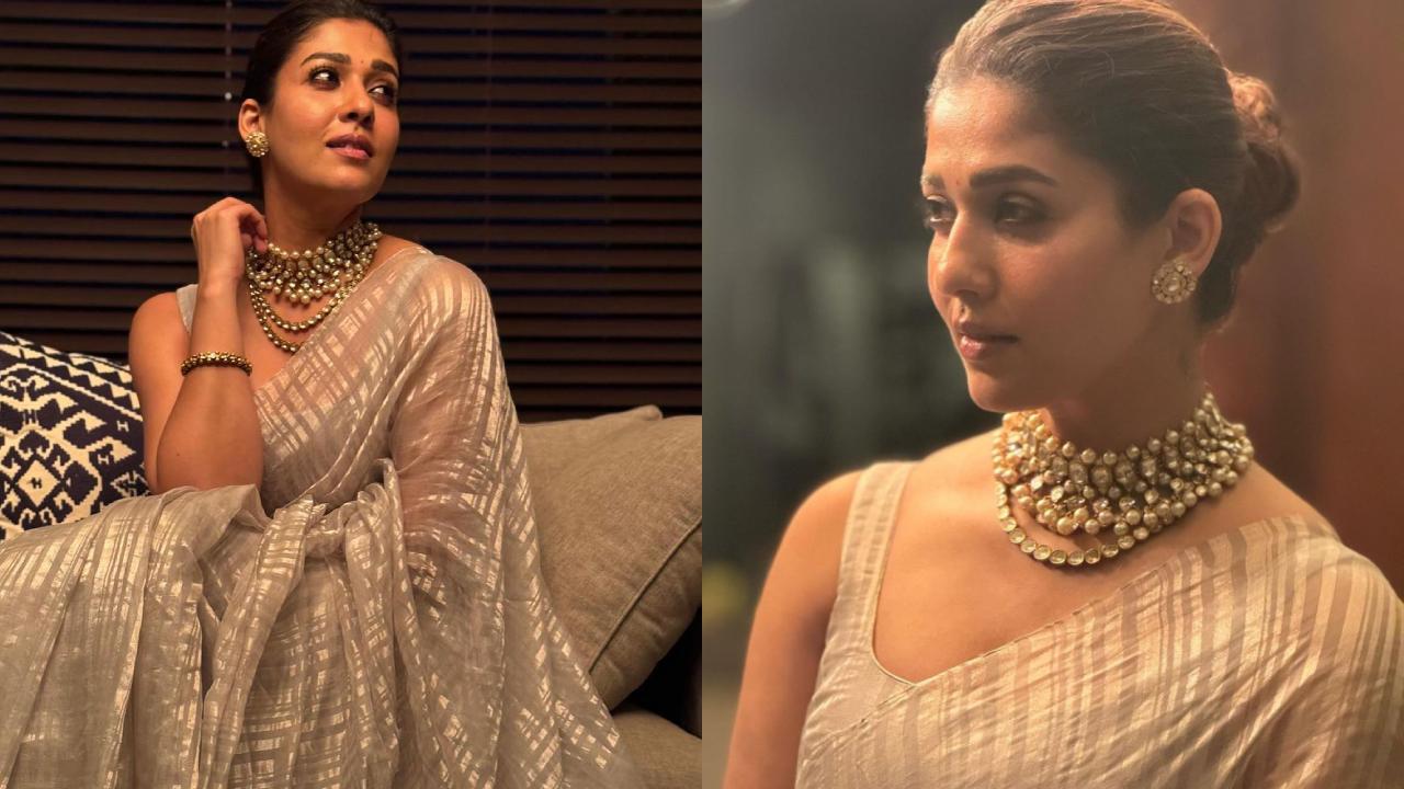 Nayanthara : చీరకట్టులో మెడ హారంతో నయనతార క్లాసీ లుక్స్..