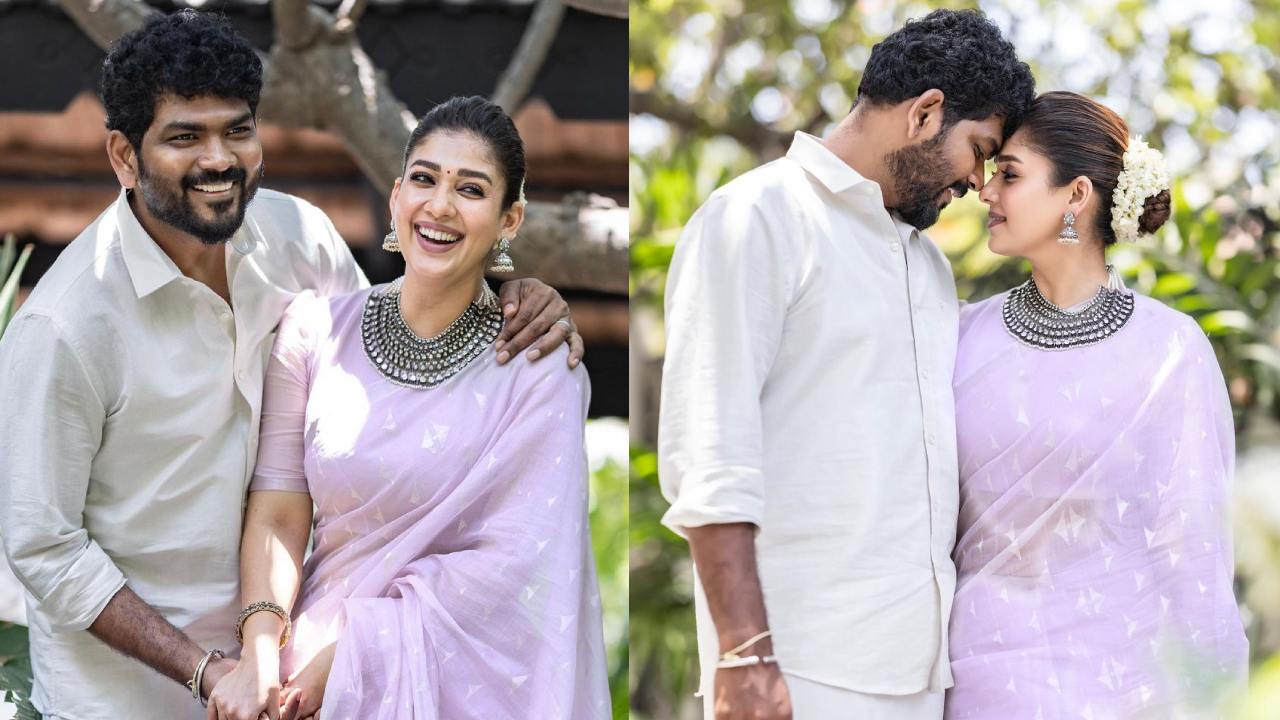 Nayanthara – Vignesh Shivan : క్యూట్ కపుల్.. నయనతార, విగ్నేష్ శివన్ ట్రెడిషినల్ ఫొటోలు..