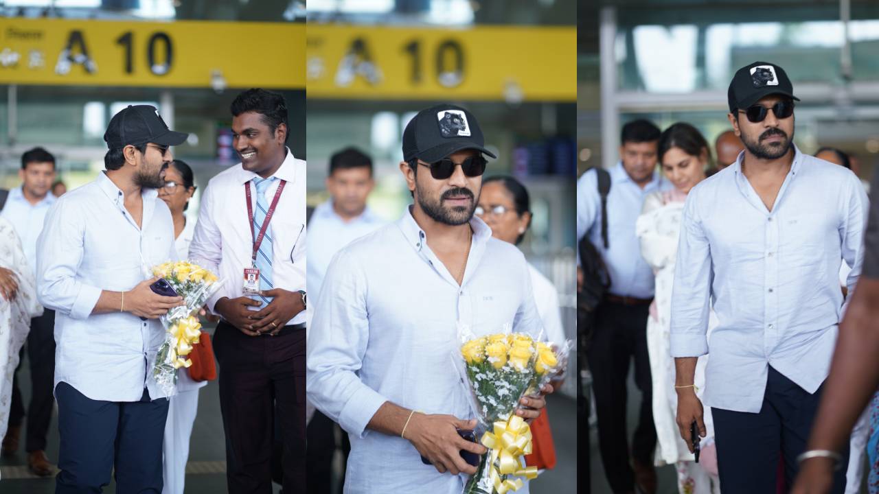 Ram Charan : చెన్నైలో ‘గేమ్ ఛేంజర్’ ఎంట్రీ.. భార్య ఉపాసన, కూతురు క్లిన్ కారాతో స్టైలిష్ లుక్లో గ్లోబల్ స్టార్.. Ram Charan : చెన్నైలో ‘గేమ్ ఛేంజర్’ ఎంట్రీ.. భార్య ఉపాసన, కూతురు క్లిన్ కారాతో స్టైలిష్ లుక్లో గ్లోబల్ స్టార్..