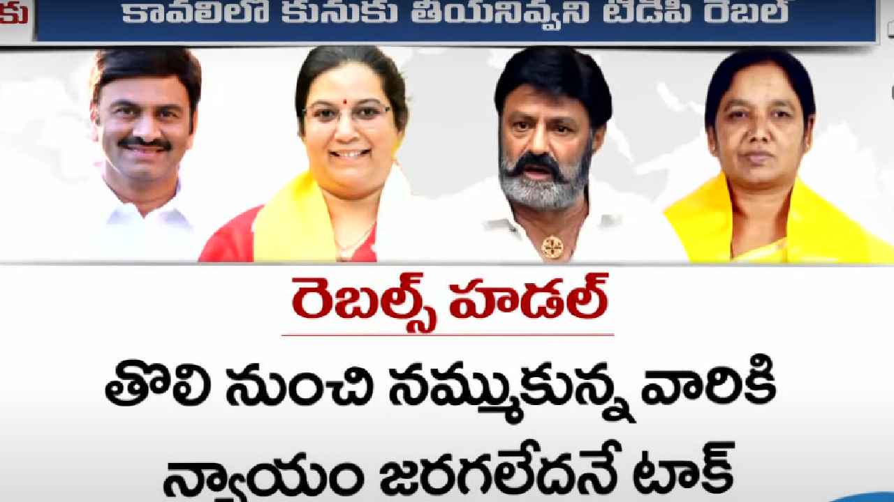 Rebels Tension : బాలకృష్ణకు వణుకు పుట్టిస్తున్న పరిపూర్ణానంద..! కూటమి అభ్యర్థులకు రెబల్స్ గండం Rebels Tension : బాలకృష్ణకు వణుకు పుట్టిస్తున్న పరిపూర్ణానంద..! కూటమి అభ్యర్థులకు రెబల్స్ గండం