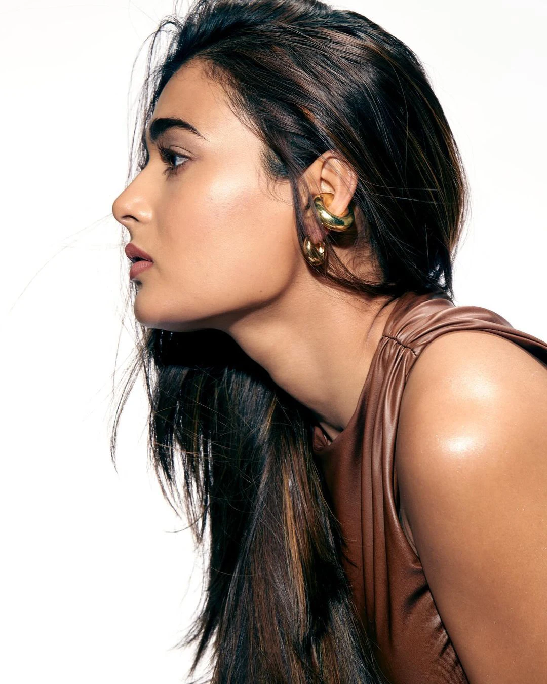 Shalini Pandey Stylish Look in Chocolate Outfit