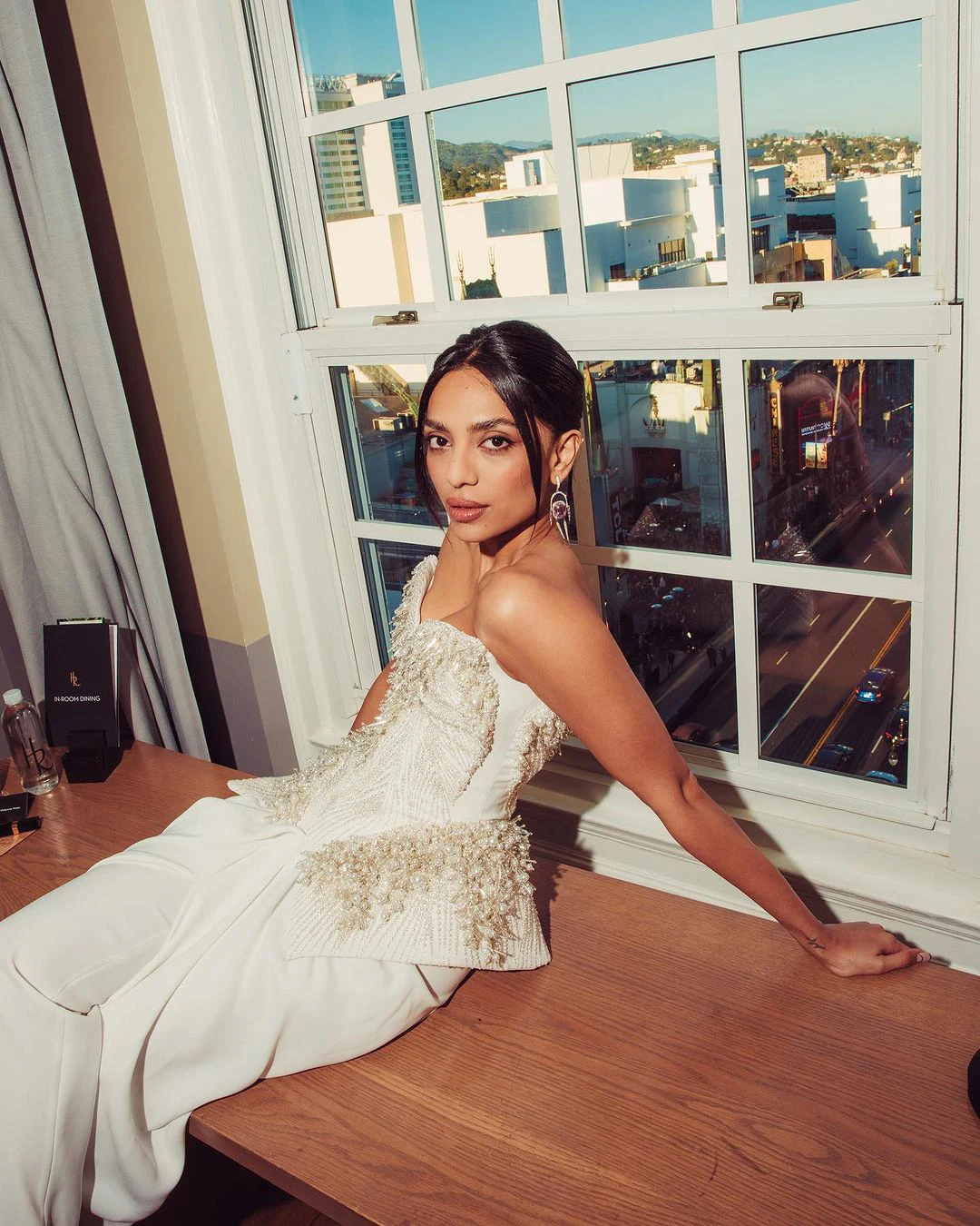 Sobhita Dhulipala Stunning Looks in White Dress at Monkey Man Movie Promotions