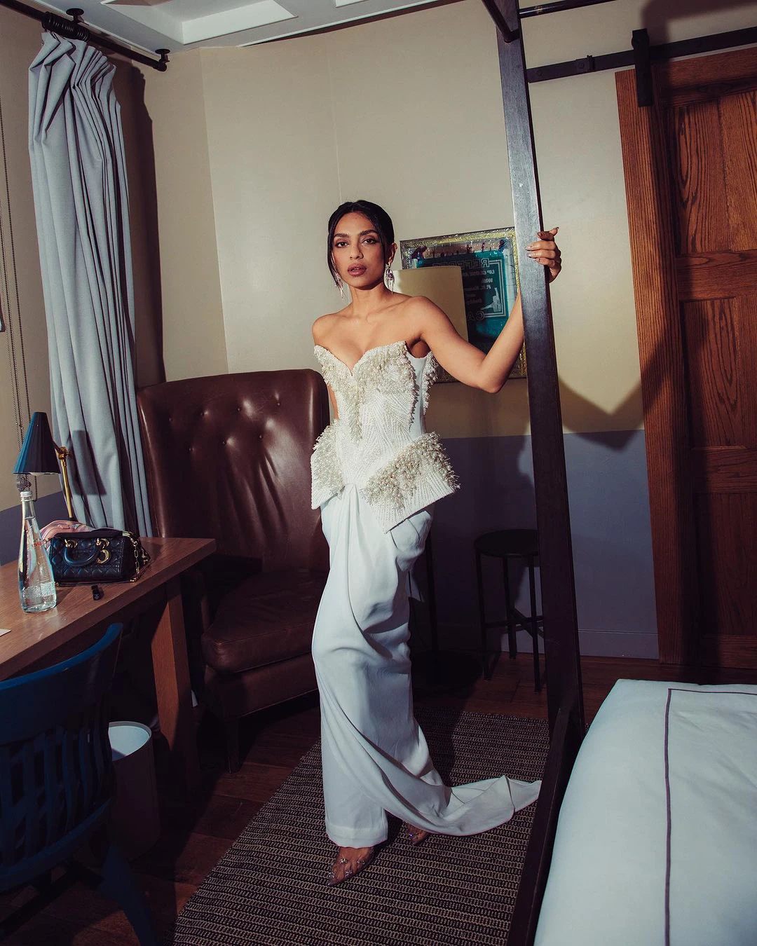 Sobhita Dhulipala Stunning Looks in White Dress at Monkey Man Movie Promotions