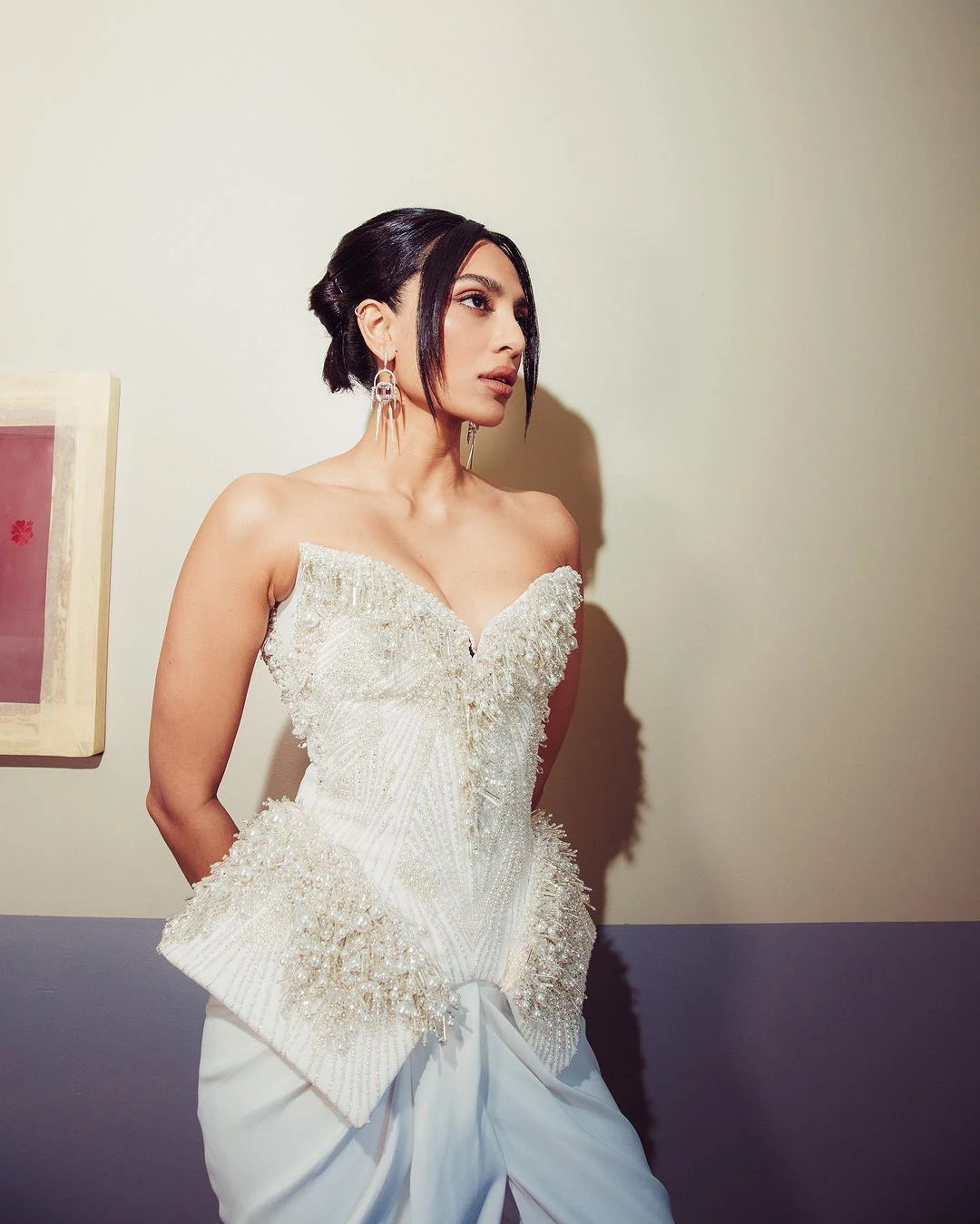 Sobhita Dhulipala Stunning Looks in White Dress at Monkey Man Movie Promotions