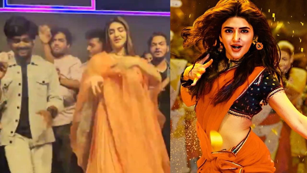Sreeleela : నెల్లూరు కుర్రాళ్లతో స్టేజిపై.. ‘కుర్చీ మడతపెట్టి’ సాంగ్కి శ్రీలీల డాన్స్.. Sreeleela : నెల్లూరు కుర్రాళ్లతో స్టేజిపై.. ‘కుర్చీ మడతపెట్టి’ సాంగ్కి శ్రీలీల డాన్స్..