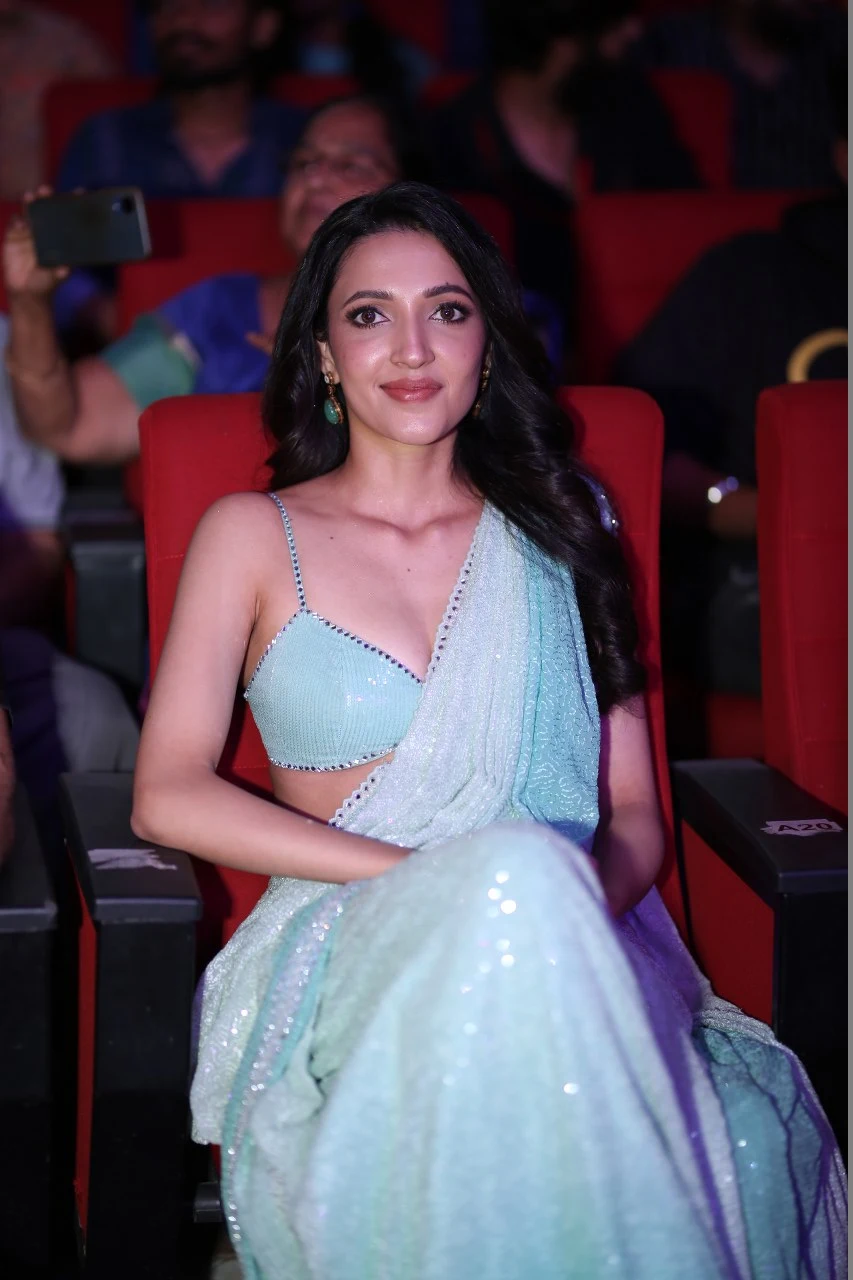 Tollywood Actress Neha Shetty Saree Photos at Tillu Square event
