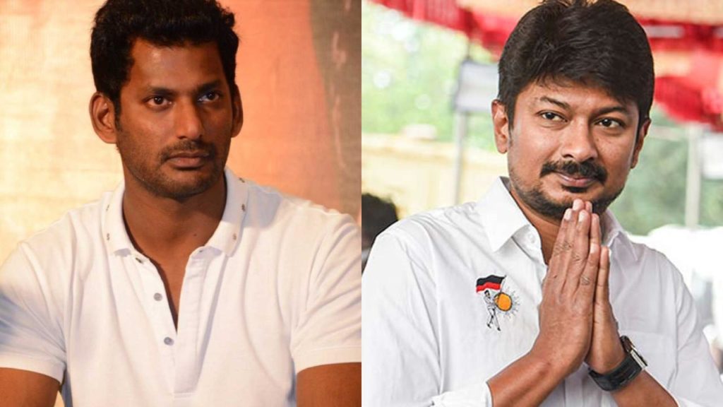 Vishal viral comments on Udhayanidhi Stalin in Rathnam movie promotions