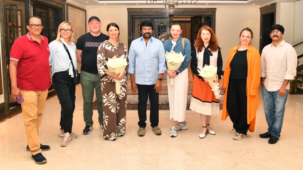Culture Ministry of Moscow Delegates Meets Megastar Chiranjeevi Video Photos goes Viral