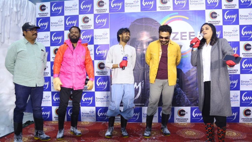 Vishwak Sen Gaami Movie OTT Pressmeet Conducting in Snow Place
