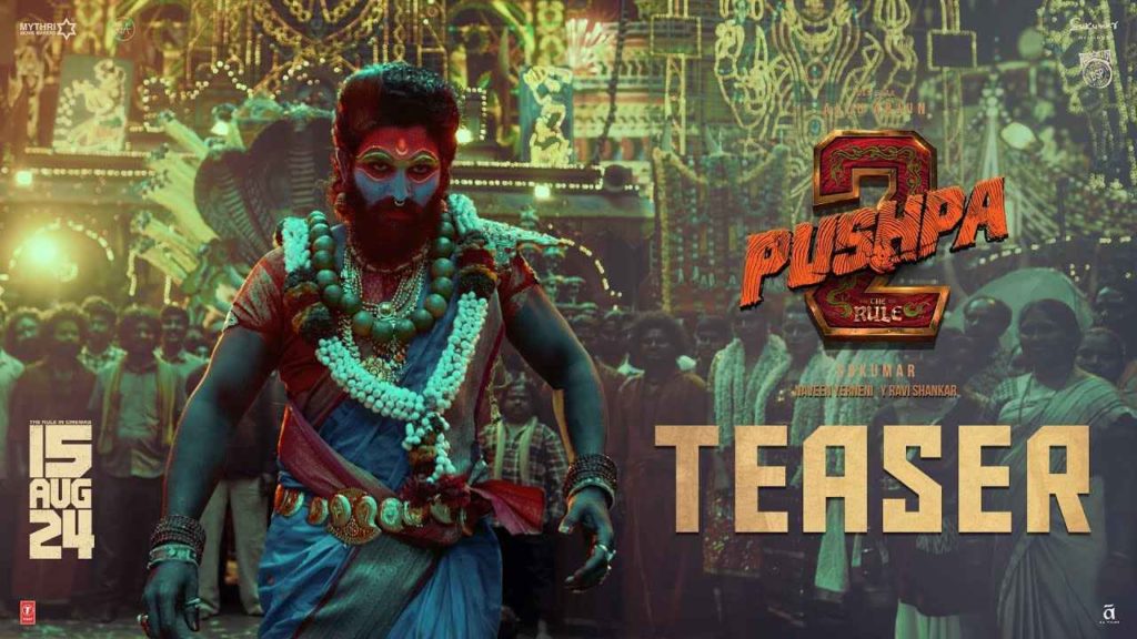 Allu Arjun Sukumar Rashmika Pushpa2 The Rule Teaser Released