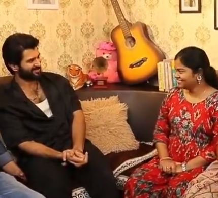 Dil Raju Vijay Deverakonda Family Star Movie Team Meets Physically Challenged Women Who Supports Her Family 