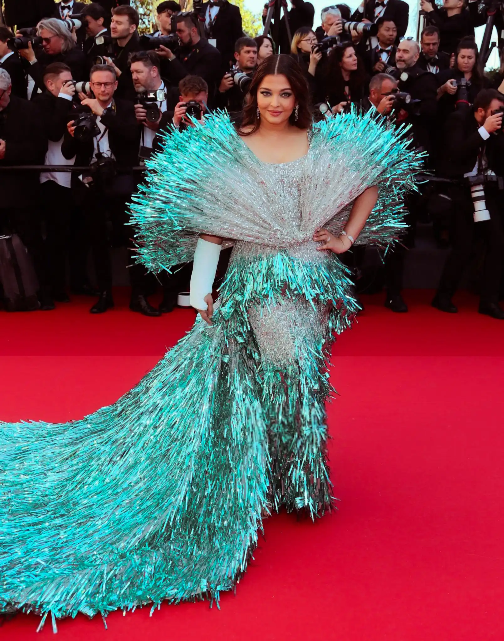 Aishwarya Rai Bachchan Participated in Cannes Film Festival 2024 with Hand Injury