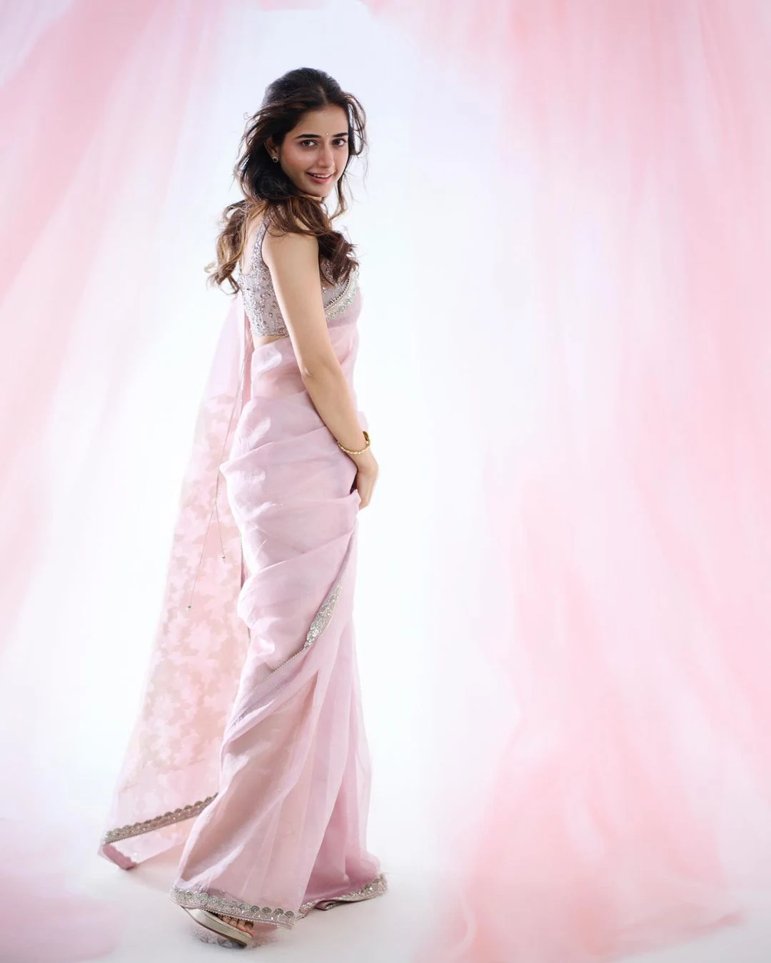 Ashika Ranganath Cute Looks in Saree